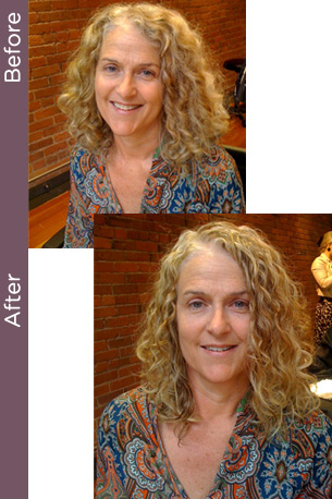 Before & After keratin smoothing